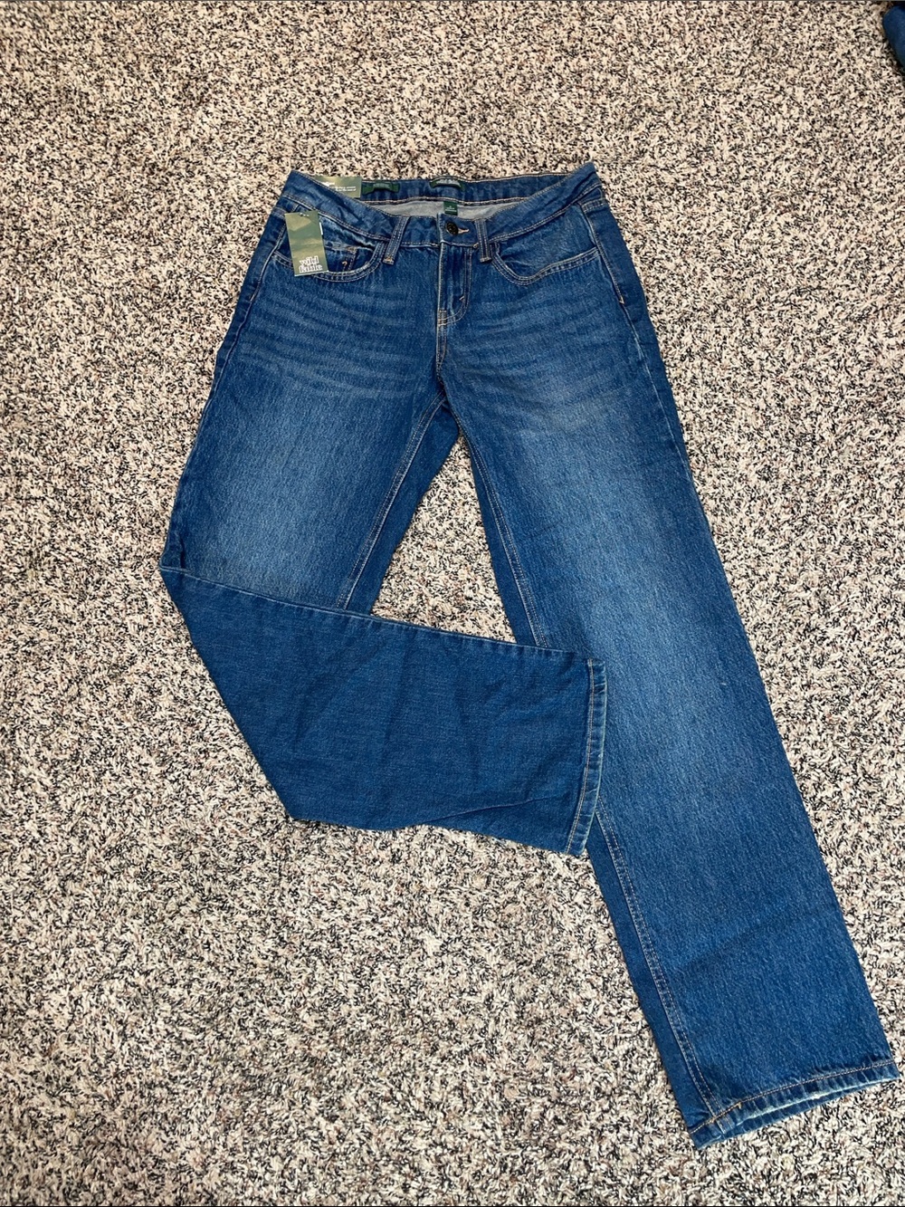 Classic Blue Women's Straight-Leg Mid Rise Jeans Var Sizes Wild Fable | NWT